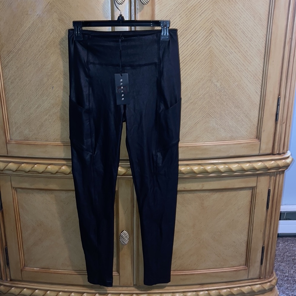 21 Saints Faux Leather Leggings